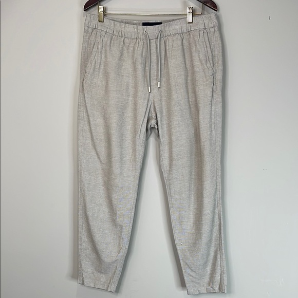 Abercrombie & Fitch Men’s Linen Blend Leisure Relaxed Fit Pants Grey XL *As Is* - Picture 14 of 14